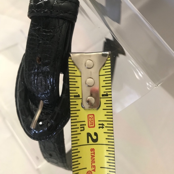 KLEINBERG SHERRILL Belt Black Genuine Alligator